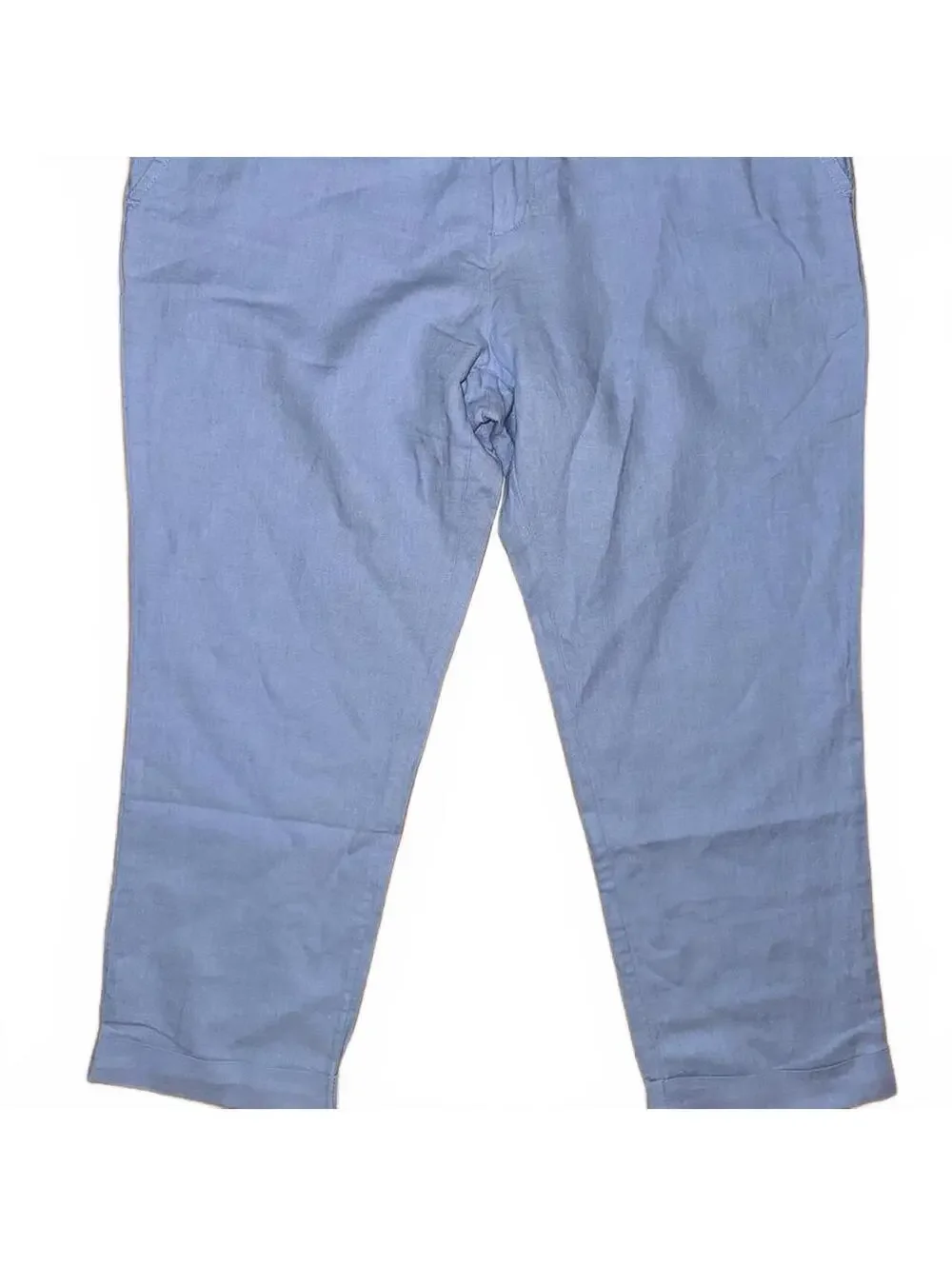 Banana Republic Women's Blue linen dress pant sz 12 preppy cottage office